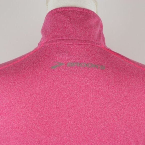 Brooks Dash Women's Small Pink 1/4 Zip Long Sleeve Athletic Pullover - Picture 4 of 10